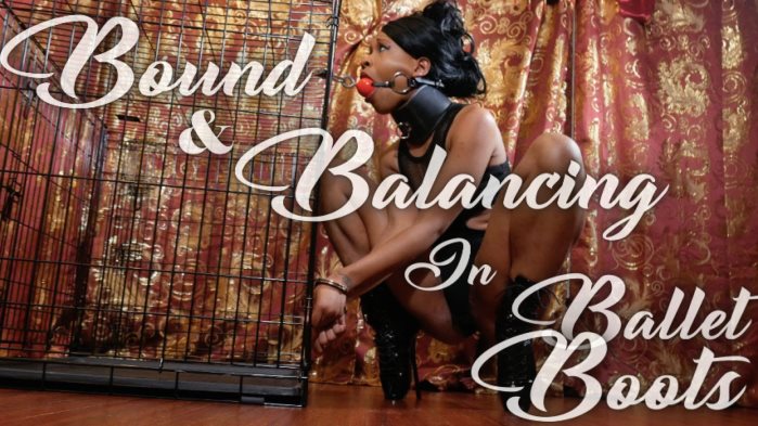 Poster for Bound & Balancing In Ballet Boots - Clips4Sale Shop - Cupcake Sinclair - Ballgagged, Bootfetish, Struggling (Кекс Синклер)