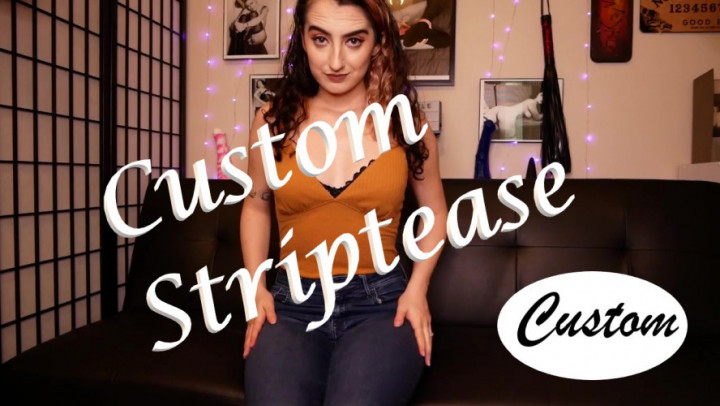 Poster for A Custom Striptease - Jan 22, 2022 - Littlebunnyb - Manyvids Star - Strip Tease, Friends (Друзья)
