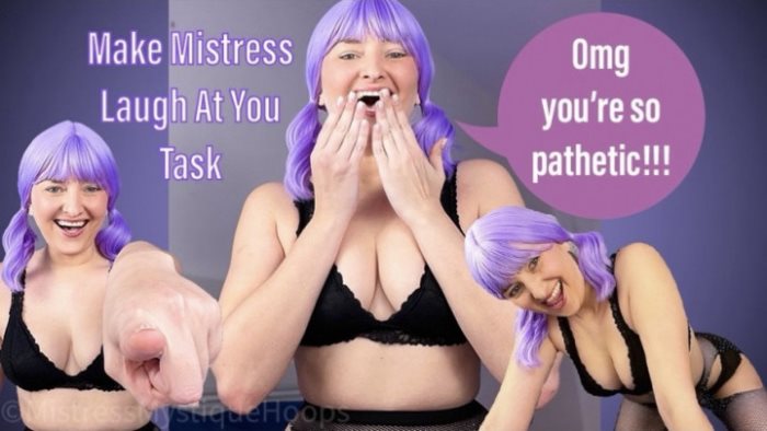 Poster for Make Mistress Laugh At You Task - Clips4Sale Model - Mistressmystique - Femaledomination, Submissivetask, Sfw (Покорная Задача)