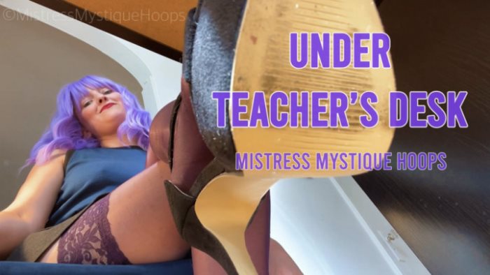 Poster for Under Teacher'S Desk - Mistressmystique - Clips4Sale Girl - Femdompov, Sfw