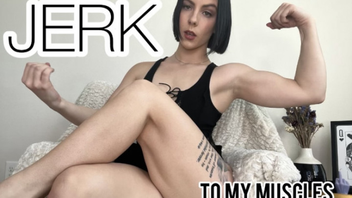 Poster for Queenblaire - Manyvids Star - Jerk To My Muscles - Muscleworship, Muscularwomen (Квинблер Поклонение Мускулам)