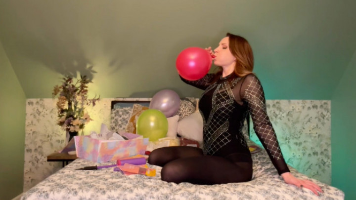Poster for Sneezegoddess - Manyvids Star - Party Time Balloon Blowing And Hand Pumping - Celebration, Sfw, Balloonblowing