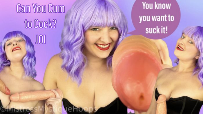 Poster for Clips4Sale Production - Can You Cum To Cock Joi - Mistressmystique - Femdom, Femaledomination, Imposedbi