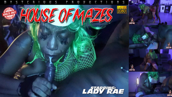 Poster for Manyvids Girl - Mysterious Prod - House Of Mazes - Lady Rae And Mysterious - June 15, 2023 - Black & Ebony, Black On Black (Черное На Черном)