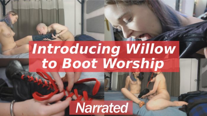 Poster for Clips4Sale Model - Eryn Rose - Willow'S Intro To Boot Fetish - Narrated - Fetish, Bootlicking (Эрин Роуз Лизание Сапог)