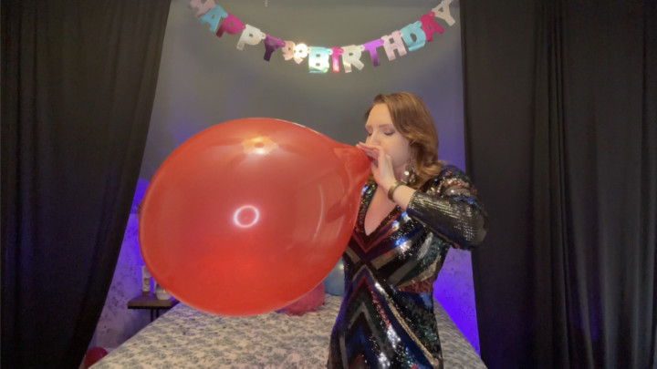 Poster for Pre-Party Balloon Blowing Joi - Manyvids Model - Sneezegoddess - Joi, Balloonpopping, Balloonfetish (Джой)