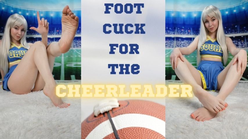 Poster for Thetinyfeettreat - Manyvids Girl - Foot Cuck For The Cheerleader - September 11, 2022 - Foot Humiliation, Foot Fetish (Фут-Фетиш)