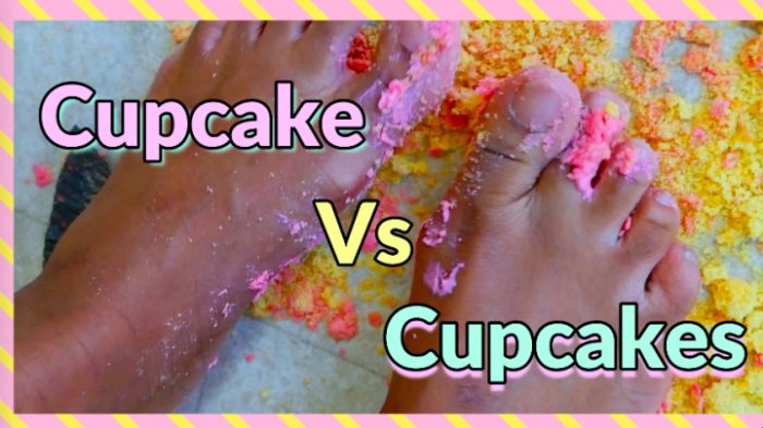 Poster for Cupcake Vs Cupcakes - Clips4Sale Shop - Cupcake Sinclair - Foodsploshing, Foodandobjectcrush (Кекс Синклер Продукты Питания)
