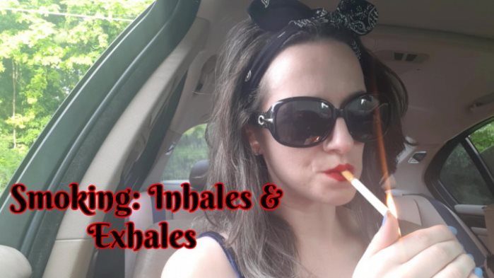 Poster for Clips4Sale Shop - Sage Eldritch - Smoking Inhales And Exhales - Lipstick, Sfw, Brunette (Мудрец Элдрич Брюнетка)