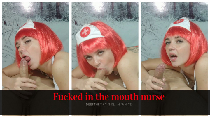 Poster for Fucked In The Mouth Nurse - Oct 11, 2019 - Manyvids Girl - Lil Cosplay Slut - Blowjob, Nurse Play, Fantasy (Лил Косплей Шлюха Минет)