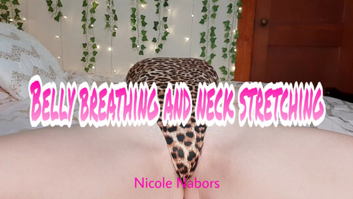 Poster for Belly Breathing And Neck Stretching - Manyvids Girl - Nicole Nabors - Belly Fetish, Belly, Ice Fetish (Николь Нейборс Фетиш Живота)