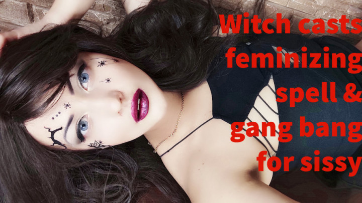 Poster for Witch Casts Feminizing Spell & Gang Bang - Juliacrown - Manyvids Girl - Transformationfantasies, Feminization, Pantyhosedomination (Пантоседоминация)