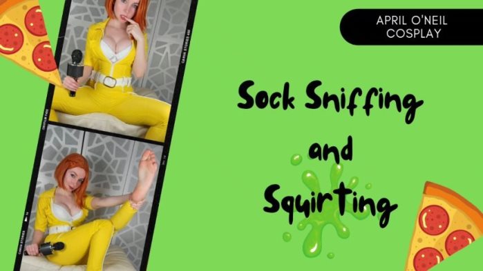 Poster for April O'Neil - Sock Sniff And Squirt - Thetinyfeettreat - Clips4Sale Girl - Socksmelling, Feet (Солодование В Носках)