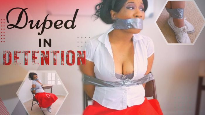 Poster for Cupcake Sinclair - Clips4Sale Production - Duped In Detention - Tapebondage, Sneakerfetish (Кекс Синклер)