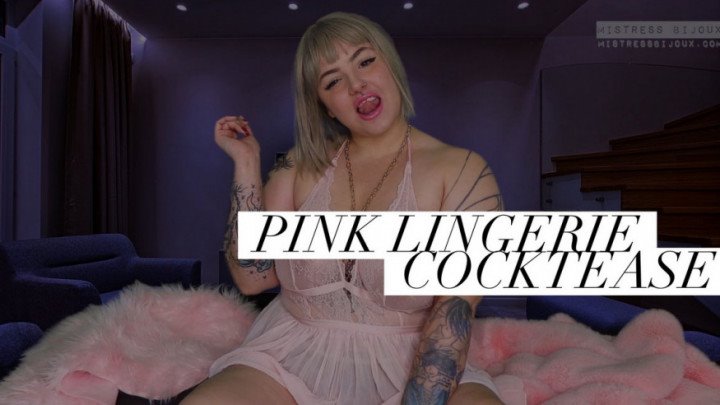 Poster for Manyvids Girl - Mistressbijoux - Mistressbijoux Pink Lingerie Cocktease - Tease (Дразнить)