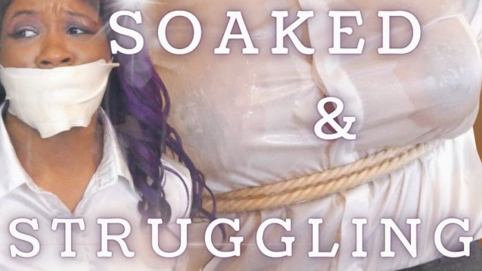 Poster for Soaked And Struggling - Cupcake Sinclair - Clips4Sale Girl - Gagtalk, Bondage (Кекс Синклер Бондаж)