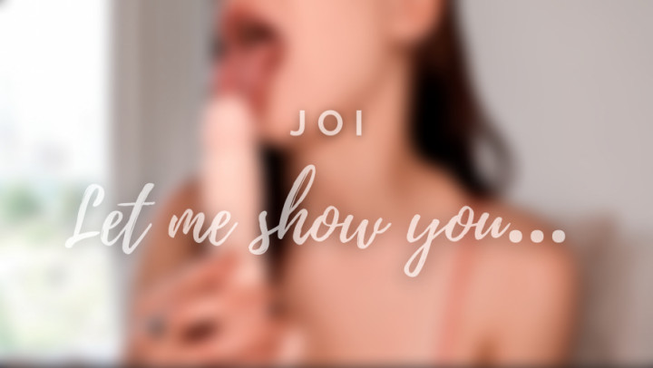 Poster for Let Me Show You Joi - Tindrafrost - Manyvids Model - Tonguefetish, Toys