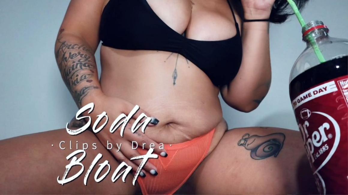 Poster for Drea_Xoxo - Soda Bloat - Manyvids Star - Expansion, Belly Fetish (Расширение)