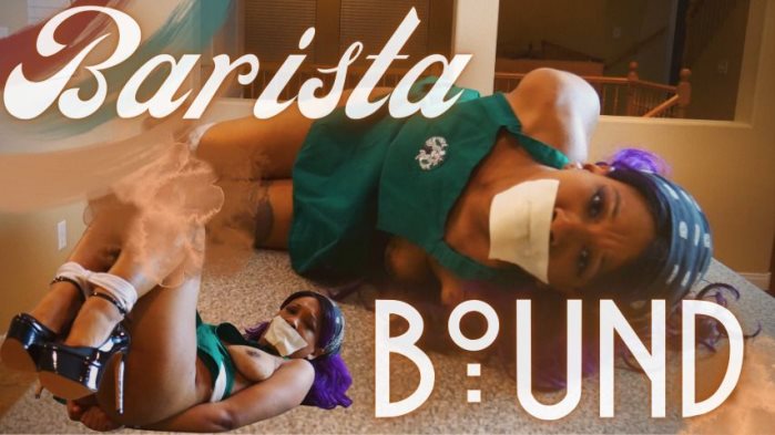 Poster for Barista Bound - Clips4Sale Star - Cupcake Sinclair - Nuditynaked, Gagtalk, Struggling (Кекс Синклер)