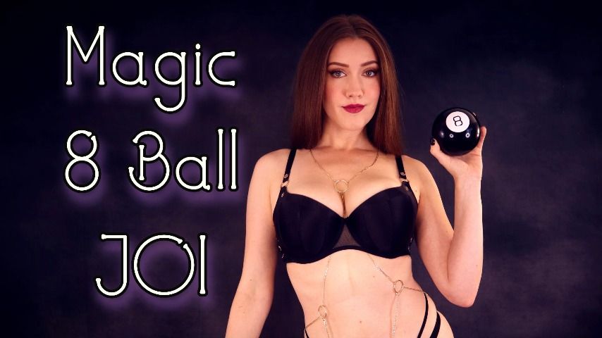 Poster for Manyvids Model - Scarlettbelle - Magic 8 Ball Joi - October 27, 2022 - Halloween, Femdom Pov (Хэллоуин)