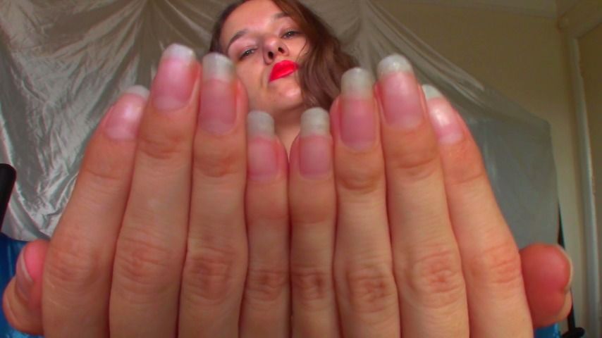 Poster for Worship Long Pink Nails - Goddess Vanessa - Manyvids Star - Hand Fetish, Nails, Finger Fetish (Богиня Ванесса Фетиш Пальцев)