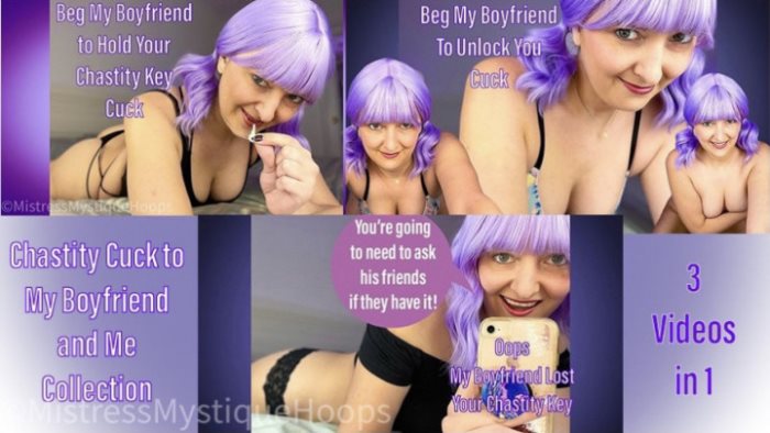 Poster for Chastity Cuck To My Boyfriend And Me Collection - Clips4Sale Model - Mistressmystique - Chastitydevices, Femdompov