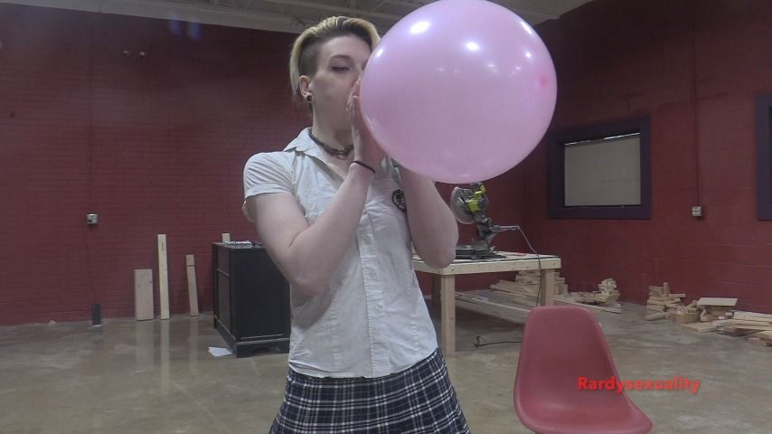Poster for Rardysexuality - Manyvids Model - Wood Shop Balloon Pop - Balloons, Inflatable Blow Fetish (Рардисексуальность Надувной Фетиш)