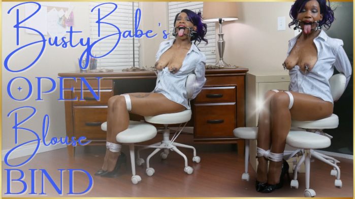 Poster for Clips4Sale Creator - Cupcake Sinclair - Busty Babe'S Open Blouse Bind - Pantyhose, Bondage (Кекс Синклер Бондаж)
