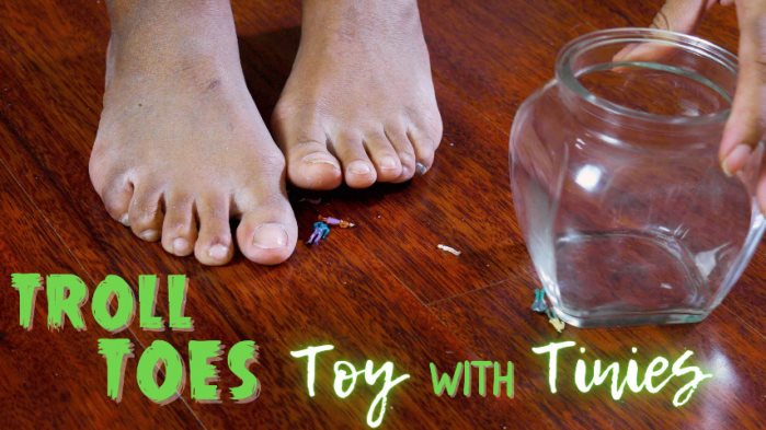 Poster for Clips4Sale Production - Troll Toes Toy With Tinies - Cupcake Sinclair - Wrinkledsoles, Shrinkingfetish (Кекс Синклер Морщинистые Соты)