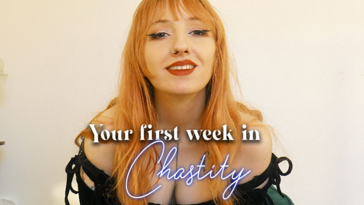 Poster for Manyvids Model - Ellie Haze - Your First Week In Chastity - Sfw, Tease & Denial, Orgasm Control (Элли Хейз Контроль Оргазма)
