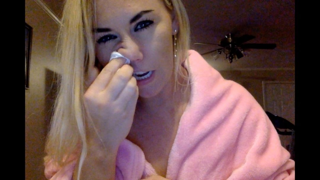 Poster for Tabootha_Queenx - Manyvids Model - So Sick With The Flu ** Blowing My Nose Wrapped In A Blanket - Nose Flute, Corona Virus (Носовая Флейта)