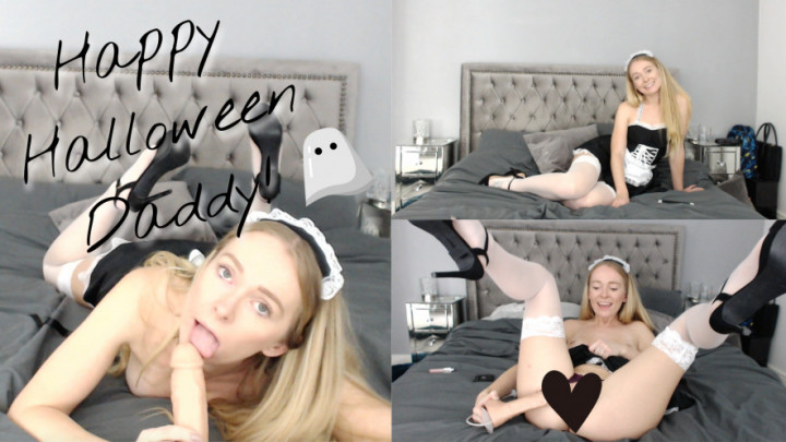 Poster for Brea Rose - Happy Halloween Daddy - October 17, 2018 - Manyvids Girl - Creampie, Daddys Girl, Daddy Roleplay (Розовое Поле Папина Дочка)