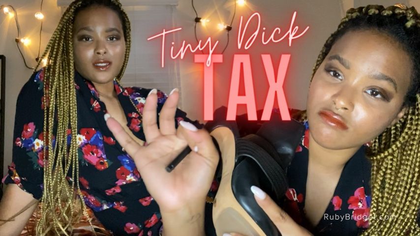 Poster for Manyvids Star - Master Ruby Bridget - Tiny Dick Tax - March 29, 2022 - Money Fetish, Femdom, Sph (Мастер Руби Бриджет)