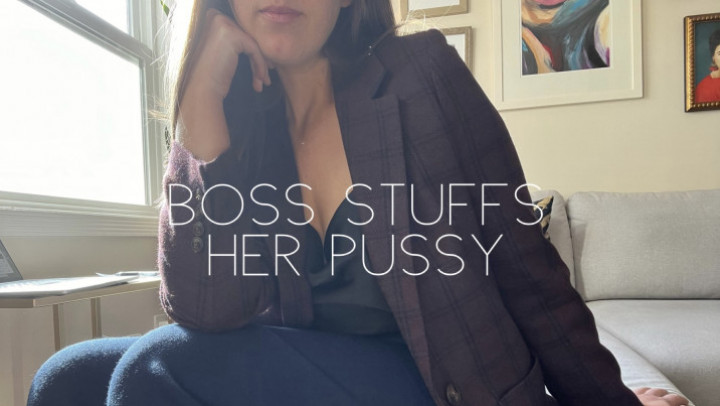 Poster for Nicolette Bloom - Boss Stuffs Pussy And Makes You Watch - March 10, 2023 - Manyvids Model - Femdom, Masturbation Encouragement (Николетт Блум Поощрение Мастурбации)