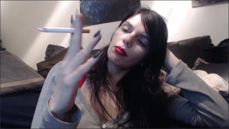 Poster for Manyvids Girl - Princesscica - Princesscica Red Lips And Smoke - Foot Fetish, Financial Domination, Humiliation (Финансовое Господство)