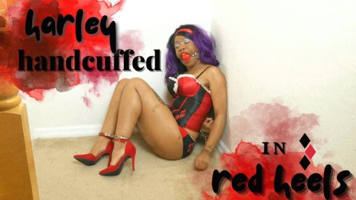 Poster for Clips4Sale Girl - Harley Handcuffed In Red Heels - Cupcake Sinclair - Ballgagged, Selfbondage (Кекс Синклер Самостоятельное Бондаж)