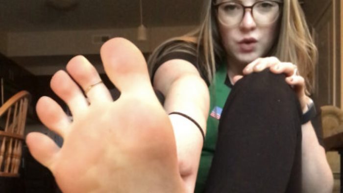 Poster for Barista Foot Joi - Freckled Feet - Clips4Sale Model - Footworship, Feetjoi, Footfetish (Веснушчатые Ноги Поклонение Ногам)