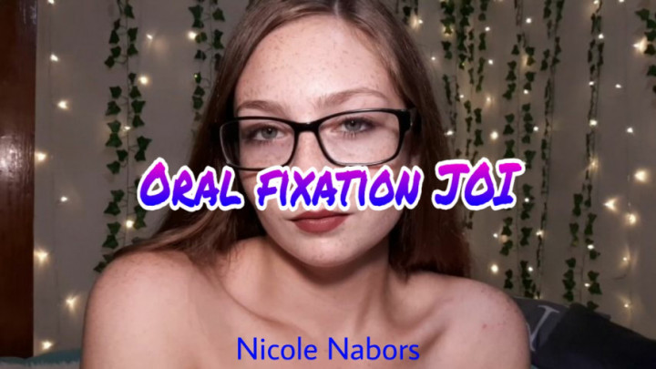 Poster for Oral Fixation Joi - Nicole Nabors - Manyvids Girl - Mouth Fetish, Oral Fixation, Lipstick Fetish (Николь Нейборс Фиксация Полости Рта)