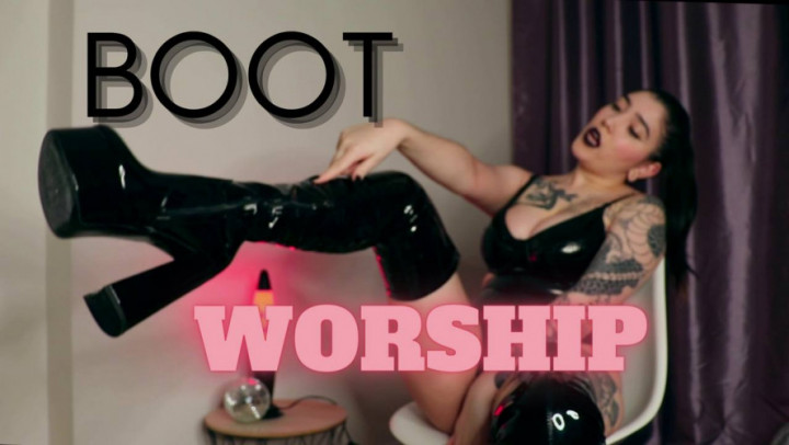 Poster for Manyvids Model - Devillishgoddess - Boot Worship - Shoeandbootworship, Femdom, Goddessworship (Фемдом)