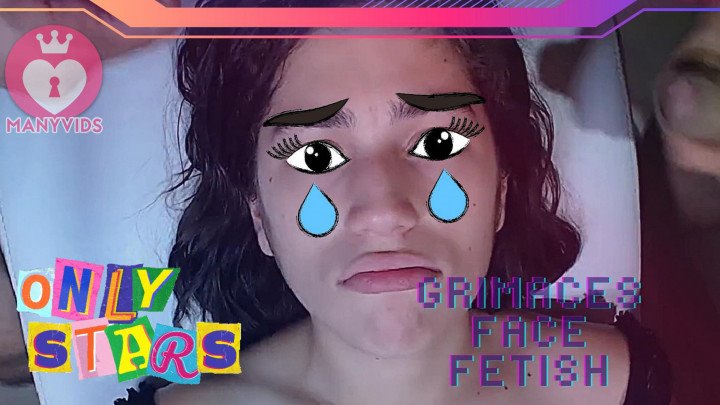 Poster for Manyvids Star - Onlystars Grimaces And Face Fetish - Onlystars - Throat Fucking, Crying (Горловой Трах)