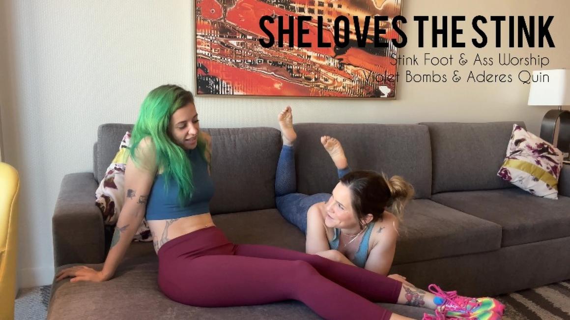 Poster for She Loves The Stink - Aderes Quin - Manyvids Girl - Footsmelling, Smellfetish, Assworship (Адерес Куин Пахнущие Ноги)