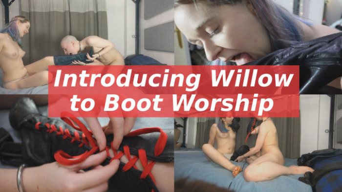 Poster for Clips4Sale Creator - Introducing Willow To Boot Worship - Eryn Rose - Bootlicking, Bootfetish (Эрин Роуз)