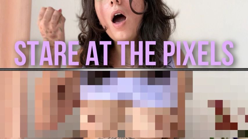 Poster for Goddessdri - Manyvids Girl - Stare At The Pixels - Pixel Fetish, Masturbation Encouragement (Поощрение Мастурбации)