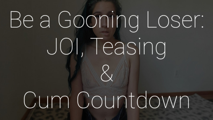Poster for Gooning Loser: Joi, Tease & Cum Count - Freya Reign - Manyvids Girl - Joi, Chastity, Cumcountdown (Фрея Рейн Джой)