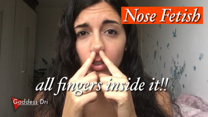 Poster for All Fingers In My Nose - Goddessdri - Manyvids Girl - Face Fetish, Nose Pinching (Щипание Носа)