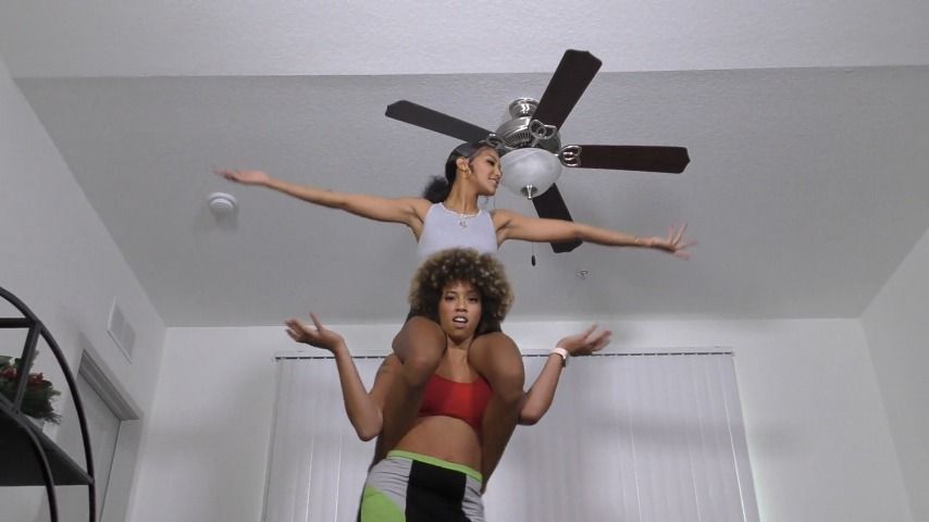 Poster for Alexis Rain - Honey & Nahla: Lifting - Manyvids Star - Workout, Ebony (Алексис Рейн Черное Дерево)