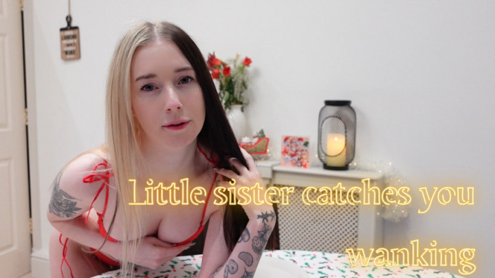 Poster for Little Sister Catches You Wanking - Manyvids Star - Lucyy Avery - Taboo, Caught, Family (Люси Эйвери Пойман)