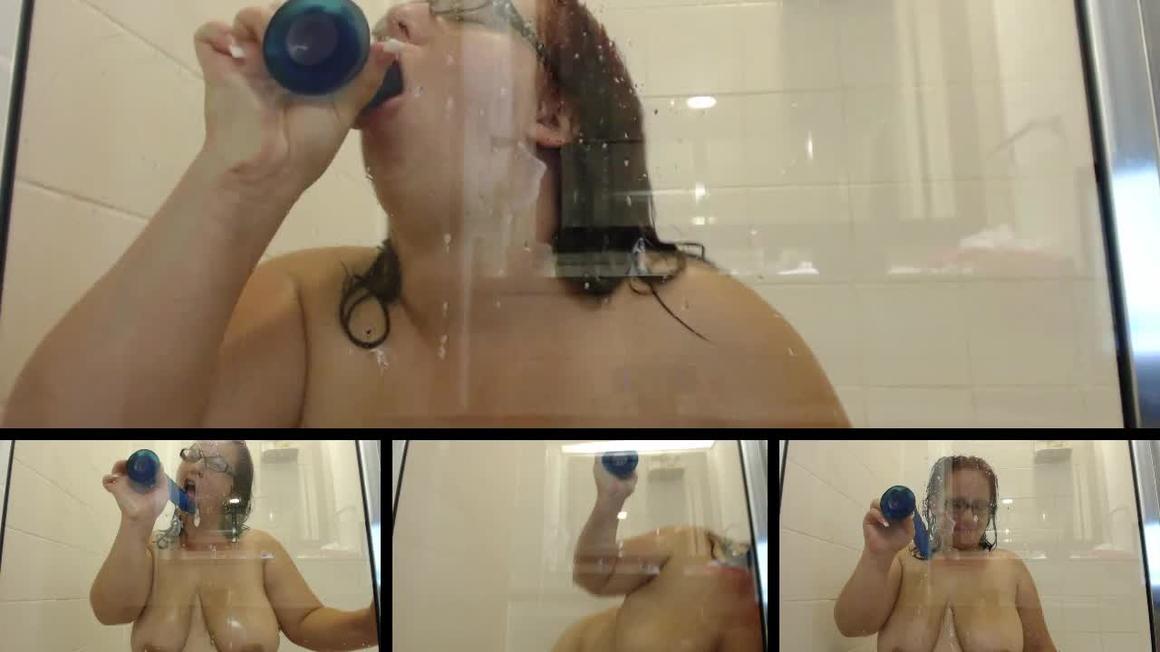 Poster for Manyvids Girl - Super Messy Shower Bj - December 13, 2015 - Paypeaches - Spitting, Wet Look, Blow Jobs (Минет)