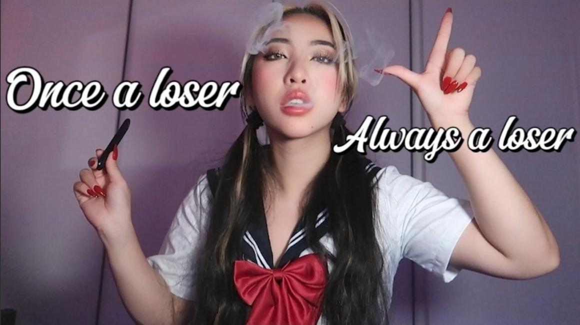Poster for Once A Loser Always A Loser - Claudiahon - Manyvids Model - Vaping, Cei (Клаудиахон)
