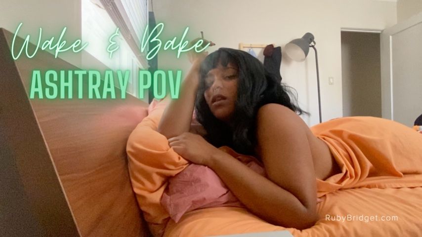 Poster for Master Ruby Bridget - Wake & Bake - Ashtray Pov - July 10, 2022 - Manyvids Star - Smoking, Men Following Orders, Ebony Female Domination (Мастер Руби Бриджет Чёрное Дерево Женское Доминирование)